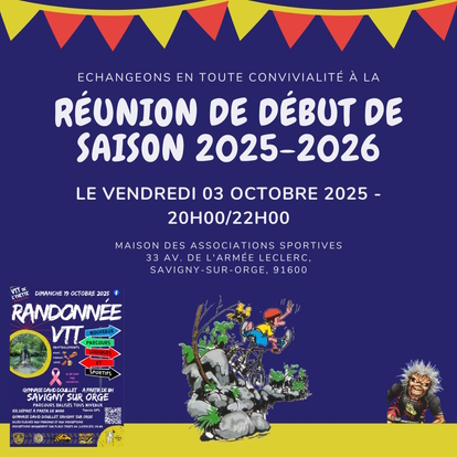 Réunion début de saison 2025-2026